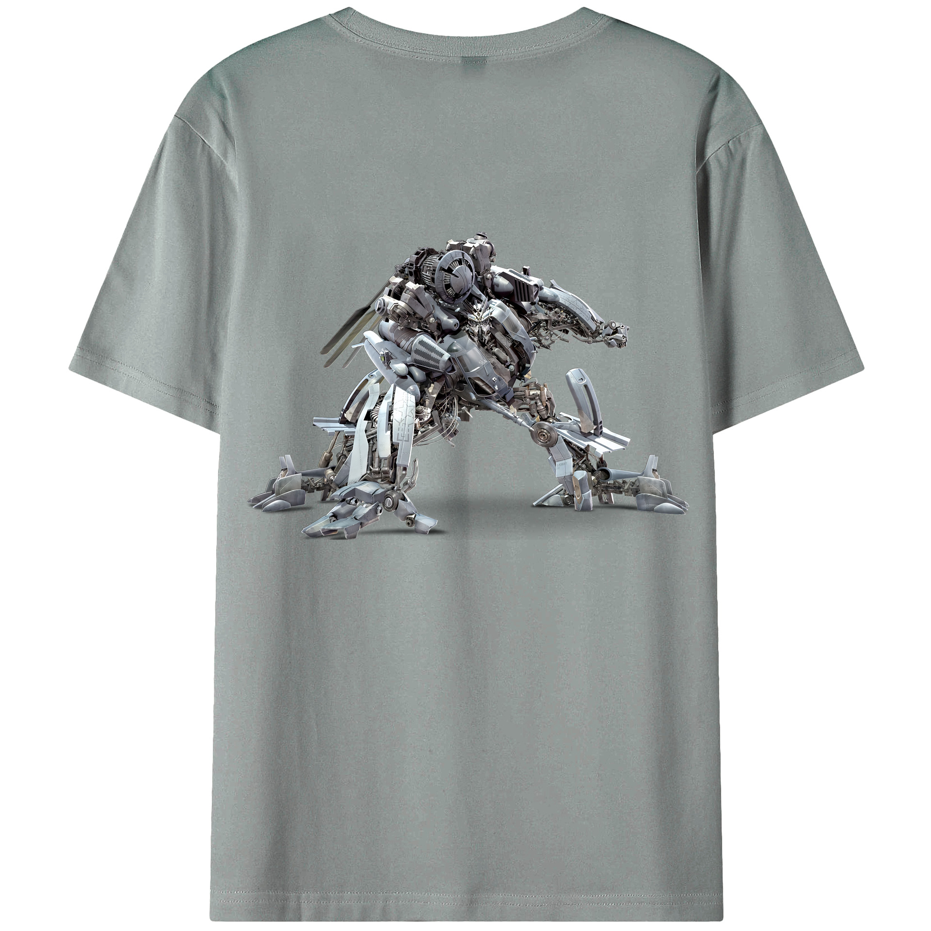 （画像用） Transformers トランスフォーマー 綿100％ メンズ半袖Tシャツ（バックプリント） 通気性